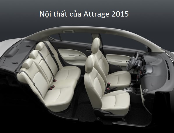 nội thất của xe Mitsubishi Attrage cũ 2015